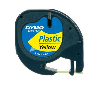Nastro Letratag 912020 - in plastica - 12 mm x 4mt - giallo - Dymo - S0721620 - 71701913326 - DMwebShop - 1 Nastro Letratag 912020 - in plastica - 12 mm x 4mt - giallo - Dymo - S0721620 - 71701913326 - DMwebShop - 1