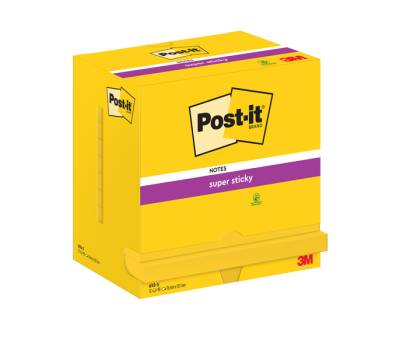 Blocco foglietti Super Sticky - giallo oro - 76 x 127 mm - 90 fogli - conf. 12 pezzi - Post-it - 7100290188 - 4001895877117 - DMwebShop - 1