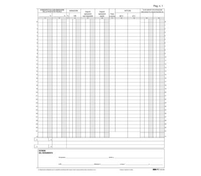 Registro Iva corrispettivi - 31 x 24,5 cm - 15 pagine - numerate - Edipro - E2103 - 8023328210304 - DMwebShop - 2