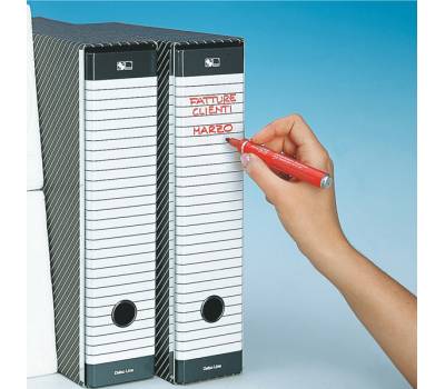 Registratore Delso Line G12 - dorso 5 cm - commerciale - 23 x 30 cm - grigio - Esselte - 390712060 - 8004157712061 - DMwebShop - 2