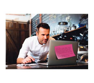 Blocco foglietti Super Sticky Meeting Notes - rosa e verde neon - 152 x 101 mm - 45 fogli - conf. 4 pezzi - Post-it - 7100235019 - 51131849686 - DMwebShop - 3
