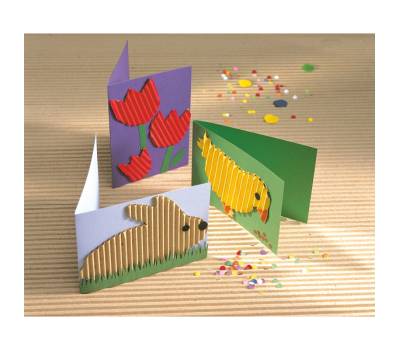 Cartoncino ondulato Cannete' - 25 x 35 cm - colori assortiti - conf. 10 fogli - Deco - 2200 - 8004957026412 - DMwebShop - 1