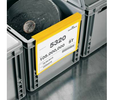 Buste con aletta pieghevole - A5 - orizzontali (230 x 259 mm) giallo - conf. 50 pezzi - Durable - 1722-04 - 4005546997049 - DMwebShop - 1