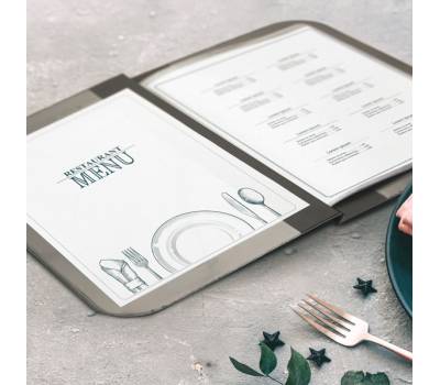 Portamenu' Essential - A4 - 31,5 x 24 cm - nero - Securit - MC-ESA4-BL - 8719075288412 - DMwebShop - 1