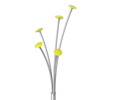 Appendiabiti - con portaombrelli - 5 posti - 187 cm - grigio-verde - Alba - PMFESTY2 V - 3129710013258 - DMwebShop - 2