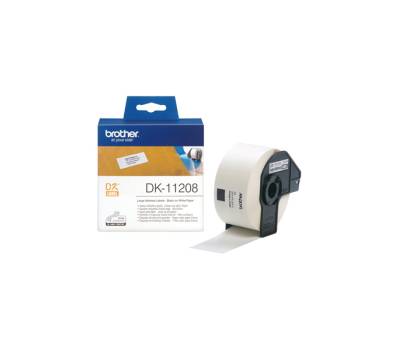 Rotolo 400 Etichette 38 x 90 mm - nero-bianco - Brother - DK-11208 - 4977766628129 - DMwebShop - 1 Rotolo 400 Etichette 38 x 90 mm - nero-bianco - Brother - DK-11208 - 4977766628129 - DMwebShop - 1