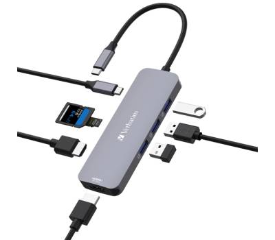 USB-C Pro Multiport Hub 8 Port CMH-08 - Verbatim - 32151 - 23942321514 - DMwebShop - 1