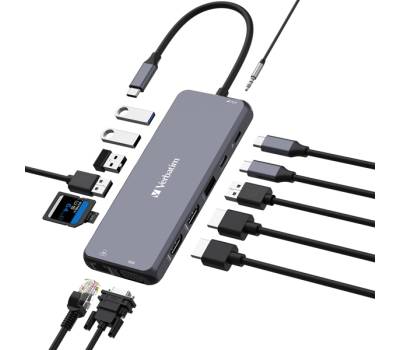 USB-C Pro Multiport Hub 14 Port CMH-14 - Verbatim - 32154 - 23942321545 - DMwebShop - 1