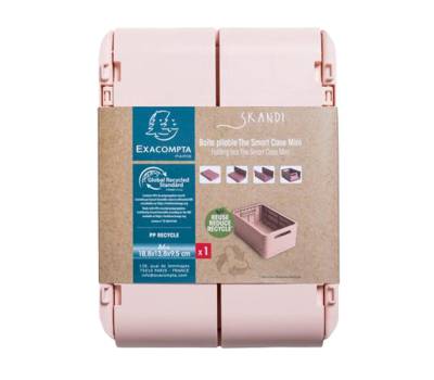 Scatola pieghevole The Smart Case mini Skandi 18,8 x 13,8 x 9,5 cm nude - 9540 - 1