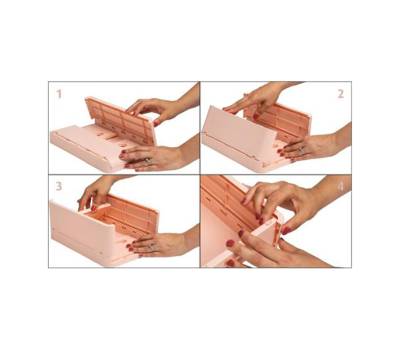 Scatola pieghevole The Smart Case mini Skandi 18,8 x 13,8 x 9,5 cm nude - 9540 - 2