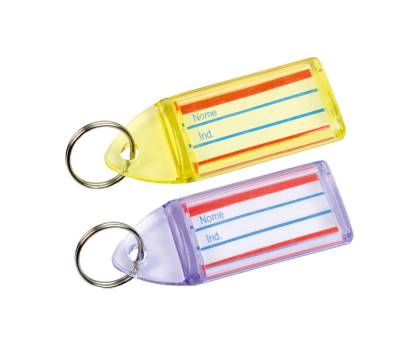 Targhette portachiavi - colori assortiti - conf. 15 pezzi - Lebez - P-3 - 8007509085233 - DMwebShop - 1