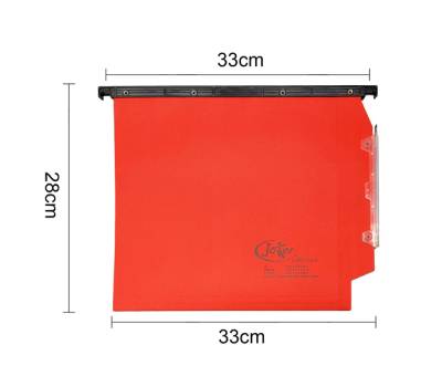 Cartella sospesa Joker armadio interasse 33 cm fondo V 33 x 28 cm rosso - 8659 - 1