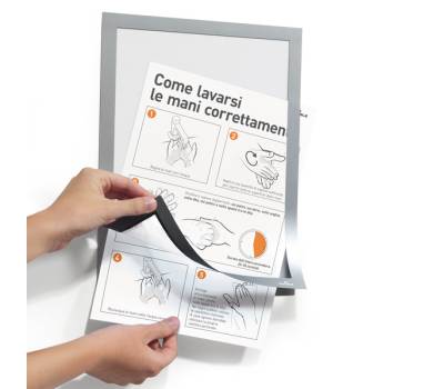 Cornice magnetica Duraframe - A5 - 15 x 21 cm - silver - conf. 2 pezzi - Durable - 4871-23 - 4005546404868 - DMwebShop - 1