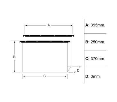 Cartella sospesa Cartesio PP cassetto PPL interasse 39,5 cm fondo V - 8629 - 6