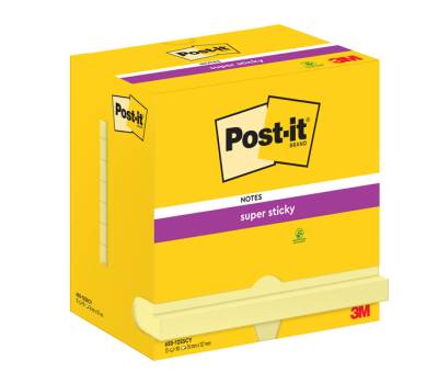Blocco foglietti Super Sticky - giallo Canary - 76 x 127 mm - 90 fogli - conf. 12 pezzi - Post-it - 7100290175 - 4064035065850 - DMwebShop - 1