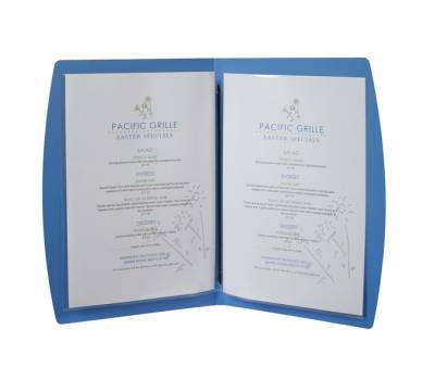 Portamenu' Rio - A4 - 24 x 34 cm - blu - 1 inserto doppio incluso - Securit - MC-RCA4-BU - 8718226497529 - DMwebShop - 1