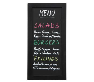 Lavagna Woody cornice nera 20 x 40 cm - 9696 - 2