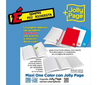 Maxiquaderno One Color A4 punto metallico riga di 3a 20 fogli 80 gr - 9023 - 1