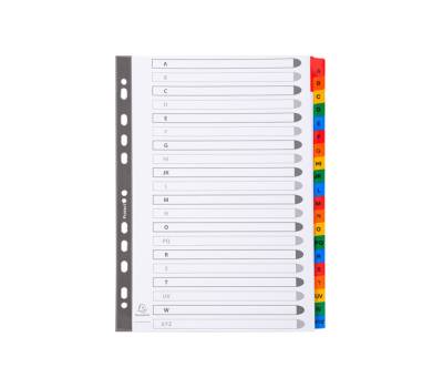 Separatore alfabetico A-Z - cartoncino bianco 160 gr - tasti colorati - A4 - Exacompta - 1111E - 3130630011118 - DMwebShop - 1 Separatore alfabetico A-Z - cartoncino bianco 160 gr - tasti colorati - A4 - Exacompta - 1111E - 3130630011118 - DMwebShop - 1