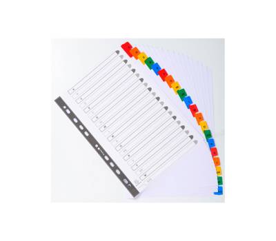 Separatore alfabetico A-Z - cartoncino bianco 160 gr - tasti colorati - A4 - Exacompta - 1111E - 3130630011118 - DMwebShop - 3 Separatore alfabetico A-Z - cartoncino bianco 160 gr - tasti colorati - A4 - Exacompta - 1111E - 3130630011118 - DMwebShop - 3
