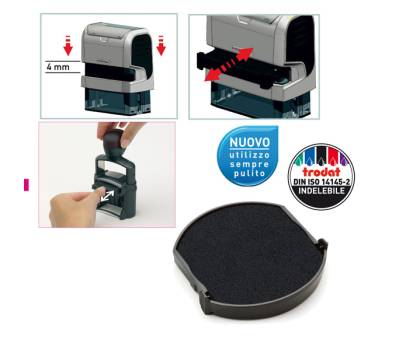 Tampone di ricambio 6,4642 nero - 9514 - 1