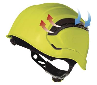 Elmetto da cantiere Granite Wind giallo fluo - 8354 - 1