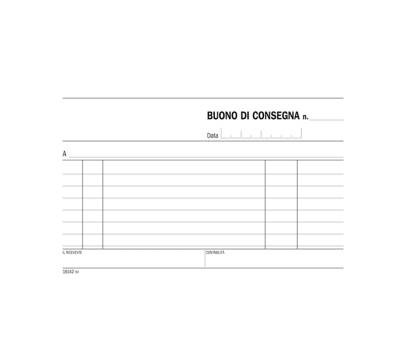 Blocco buoni consegna - 100 x 176 mm - 100 fogli - conf. 5 pezzi - Data Ufficio - DU161420000 - 93651A - DMwebShop - 1