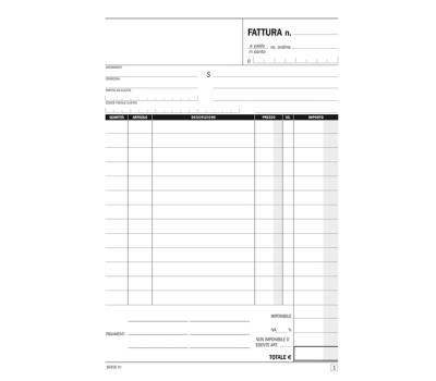 Blocco fatture ad 1 aliquota 50 - 2 autoautoricalcanti - 9114 - 1