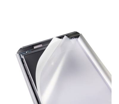 Espositore con cornice a scatto - alluminio - da pavimento - A3 - Durable - 4799-23 - 4005546735559 - DMwebShop - 1