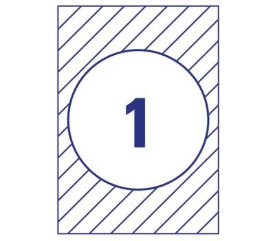 Etichette adesive per finestre in carta con pellicola laser rimovibili bianco - 11099 - 1