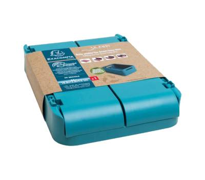 Scatola pieghevole The Smart Case midi Skandi 27,6 x 18,8 x 12 cm blu pacifico - 9972 - 1