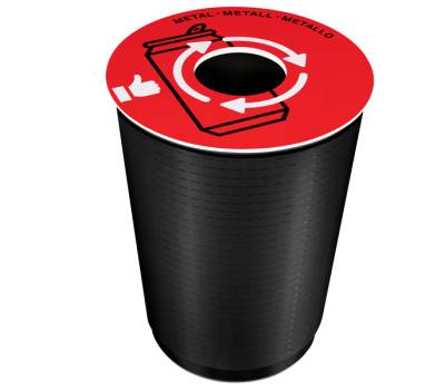 Coperchio raccolta metallo per cestino 133R diametro 38 cm PVC rosso Cep 1009360151 - 10008 - 1