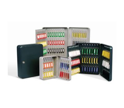 Cassetta portachiavi da muro 37x28x7,5 cm 128 posti grigio antracite - 10434 - 1