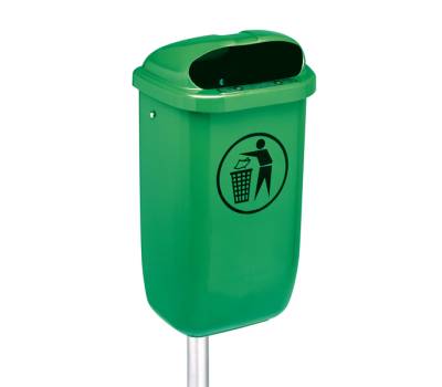 Cestino gettacarte Classic da esterni 40,4 x 34,8 x 74,5 cm 50 lt verde Medial 102050 - 11498 - 1