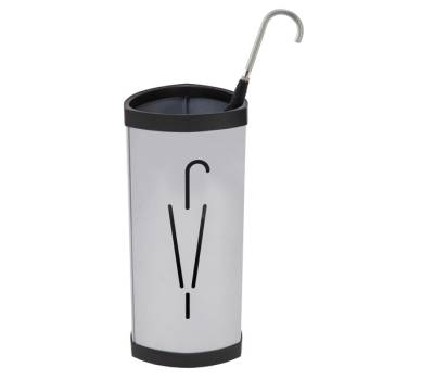 Portaombrelli diametro 26 cm H 60 cm metallo silver - 11542 - 1