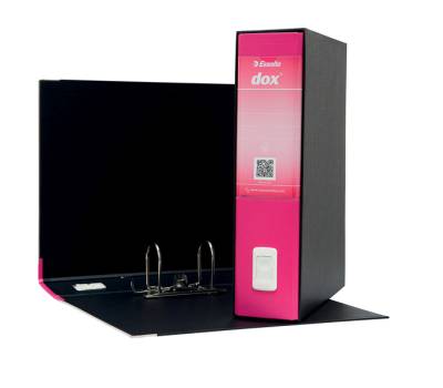 Registratore Dox 2 - dorso 8 cm - protocollo - 23 x 34 cm - fucsia - Esselte - Dox - D26200 - 5028252441698 - DMwebShop - 1