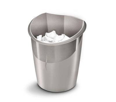 Cestino gettacarte Ellypse Xtra Strong altezza 38 cm 15 lt grigio talpa - 12376 - 1