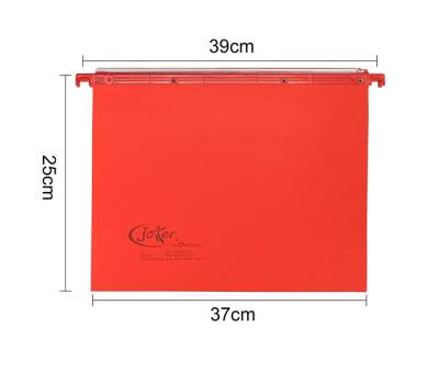 Cartella sospesa Joker cassetto interasse 39 cm fondo U 37 x 25 cm rosso - 12401 - 1