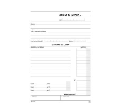 Blocco interventi a domicilio del cliente - 50-50 copie autoricalcanti - 21,5 x 14,8 cm - Data Ufficio - DU16577C000 - 8008842585367 - DMwebShop - 1