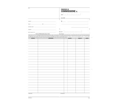 Blocco proposte commissione - 33-33-33 copie autoricopianti - 29,7 x 21,5 cm - Data Ufficio - DU1672C3300 - 8008842585480 - DMwebShop - 1