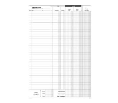 Blocco prima nota cassa-Iva - 50-50 copie autoricalcanti - 29,7 x 21,5 cm - Data Ufficio - DU1680C0000 - 8008842585541 - DMwebShop - 1
