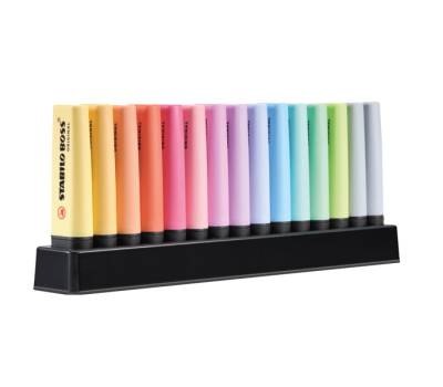 Evidenziatori Boss Pastel - colori assortiti - tratto 2 - 5 mm - deskset 15 pezzi - Stabilo - 7015-02 - 4006381567411 - DMwebShop - 1