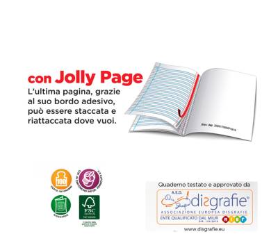 Maxiquaderno Didattico One Color A4,10 mm 100 gr 18,1 fogli - 11761 - 1