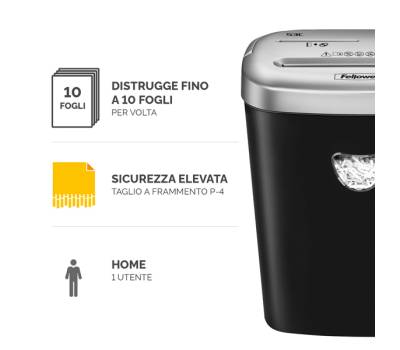 Distruggidocumenti 53C - a frammenti - Fellowes - 4653101 - 43859646906 - DMwebShop - 1