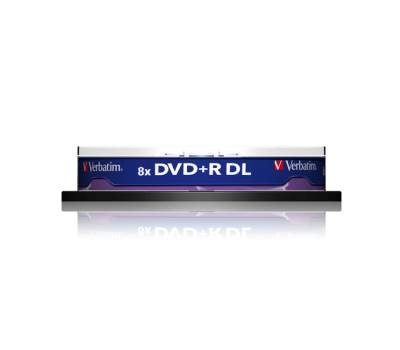Scatola 10 DVD+R Dual Layer - serigrafato Spindle - 8,5 Gb - Verbatim - 43666 - 23942436669 - DMwebShop - 1