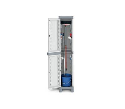 Armadio Domino Wave PPL - a 1 anta base 2350 - 35 x 43,8 x 181,8 cm - grigio Terry - 1002567 - 8005646025679 - DMwebShop