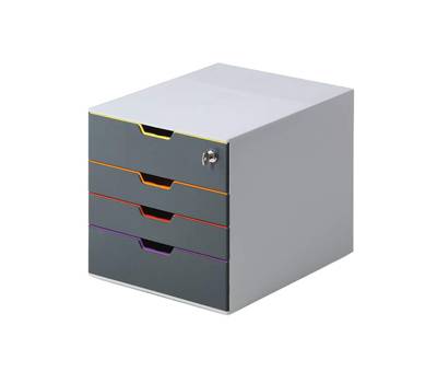 Cassettiera Varicolor Safe - 28 x 29,2 x 35,6 cm - 4 cassetti - Durable - 7606-27 - 4005546702414 - DMwebShop