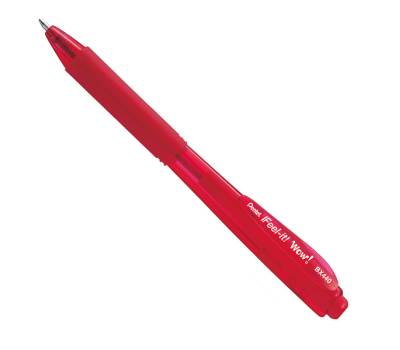 Penna a sfera a scatto Feel It wow - punta 1 mm - rosso - conf. 12 pezzi - Pentel - BX440-BI - 884851028440 - DMwebShop