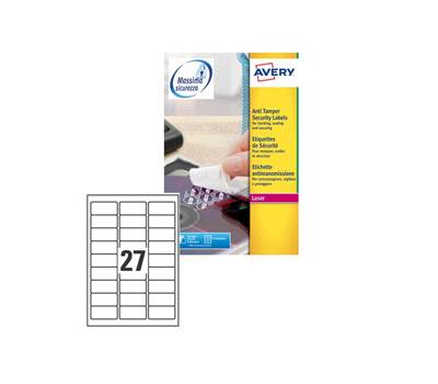 Etichette adesive L6114 in poliestere laser permanenti 63,5 x 29,6 mm bianco - 10606