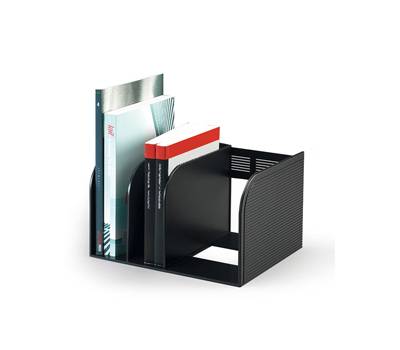 Portariviste Optimo scomparti regolabili 30 x 25 x 18 cm nero - 11906